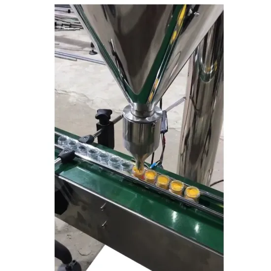 High Precision Automatic Bottle Jar Cosmetic Baby Talc Powder Dispenser Filling Machine