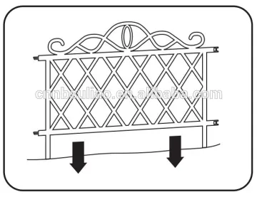 plastic garden border fence
