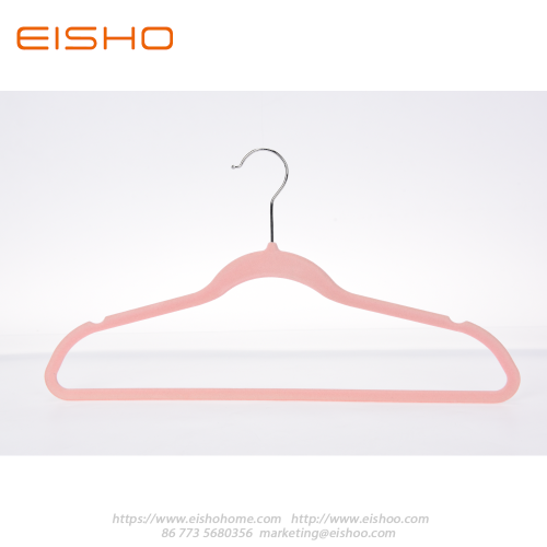 EISHO Home Premium Pink Velvet Hangers For Clothes