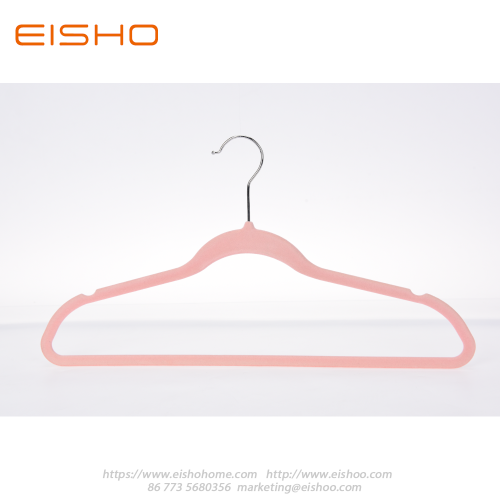 EISHO Home Premium Rosa Samtaufhänger für Kleidung