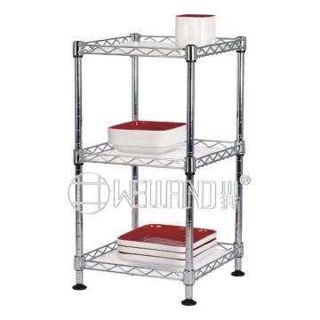 DIY Adjustable Steel Mini Kitchen Wire Shelf Rack for Food (CJ252545C3C)