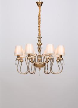 Lustre en fer trois couleurs de salon