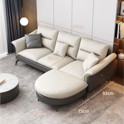 Modern Living Room Technology Cloth Sponge Sofa
