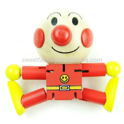 Anpanman puppet toy,Wooden doll toy,Funny mini wooden doll toy for kids