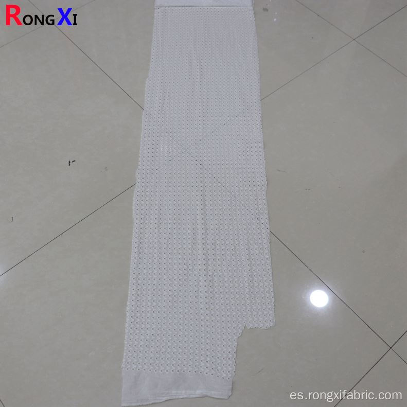 Diseño de tela de uniforme de enfermera blanca de algodón