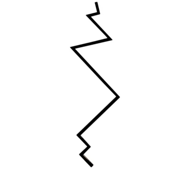 INSHINE White And Black Crooked Wall Lamp