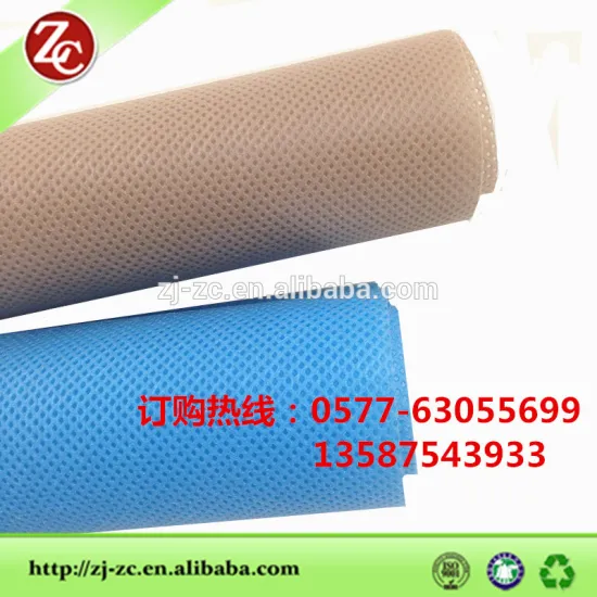 blue non-toxic safe popular Non woven pp fabric for make bag