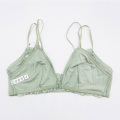 Conjunto de bralette de renda com fecho frontal sem fio