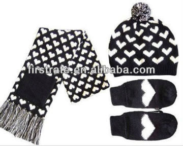 Black white mens hip-hop autumn winter beanie