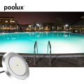 Resin filled wall mounted pool lights