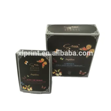 custom made square card box , folding card boxes with custom printing pattern