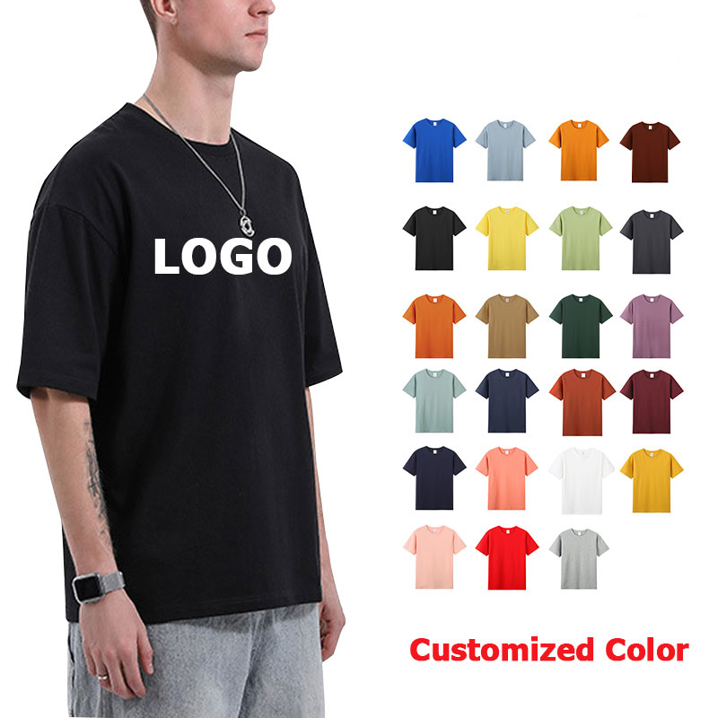 Personalizzazione del supporto della t-shirt t-shirt in puro cotone