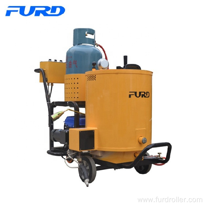 Portable crack sealing machine for asphalt pavement repair