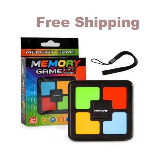 Free Shipping: Intelligent Toys 2In1 Memory Training Game & Educational Logics Toy with Lights