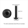 Carbon Steel Black Bolt Hex Socket Round Head