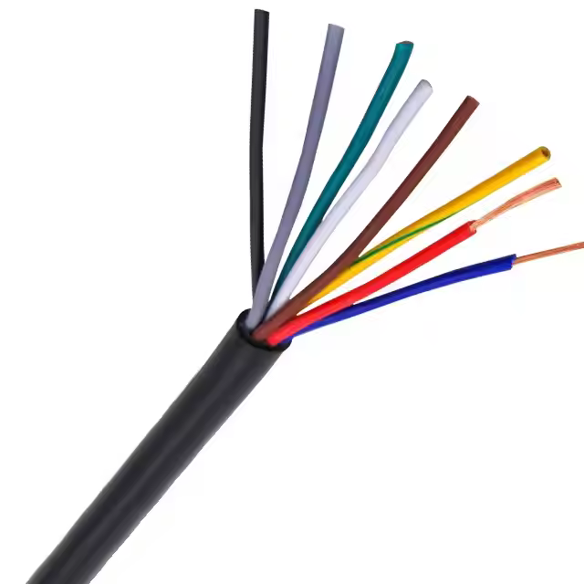 Pvc Black CE Indoor Lighting Round Cable