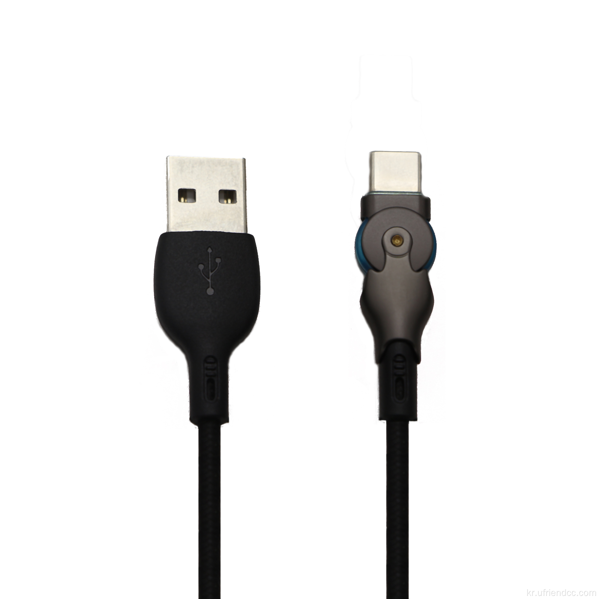 데이터 케이블 충전 USB-C 케이블 아연 합금 하우징