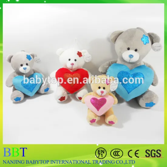 Valentine's red heart teddy bear for wedding