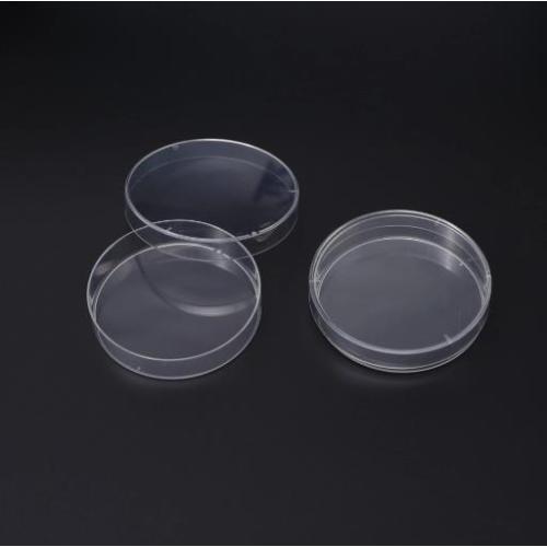 Laboratorio 1 camera a tre prese d'aria in plastica Petri piatti
