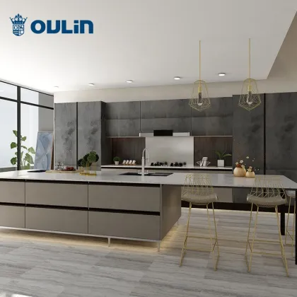 Modern kitchen home cabinets storage kitchen island furniture storage cabinet