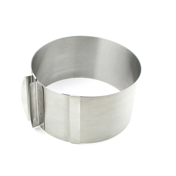Stainless Steel 410 Round Adjustable Mousse Cake Baking Mold