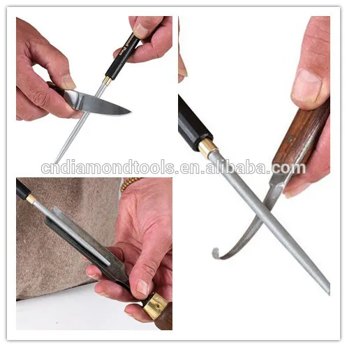 Multi-purpose electroplated pen style diamond fishing sharpener