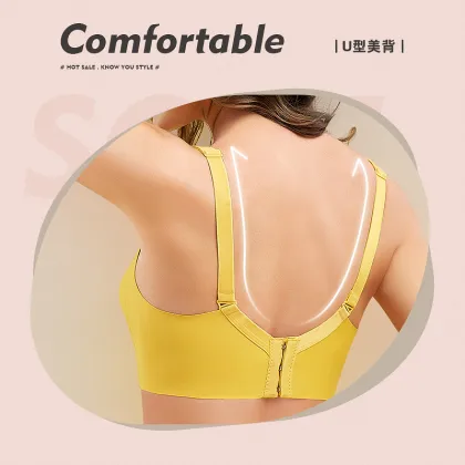 M-3XL Maternity Wire-Free Nursing Bra with Front Closure