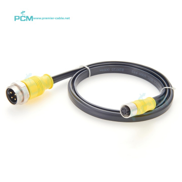 ASi CAN Control Cable: Connecting Male to M12 Female for Actuator, Sensor Interfaces, and Power Supply in PLC, Fieldbus, Profibus, and Interbus Systems