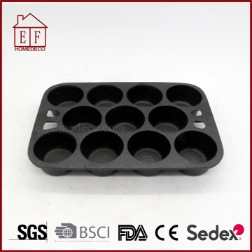 Bakeware Besi tuang minyak sayuran pelbagai bentuk