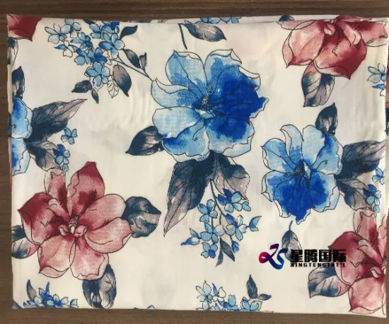 Flower Print Rayon Fabric For Garment Making