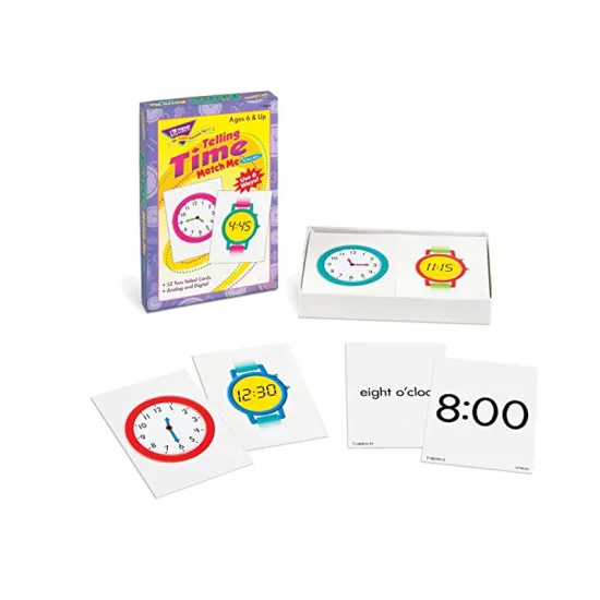 Custom Printing Time Match Cards for Child
