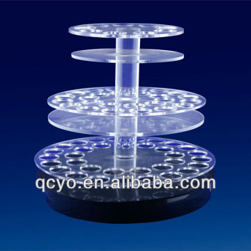 Multi-level big rotating acrylic cake display