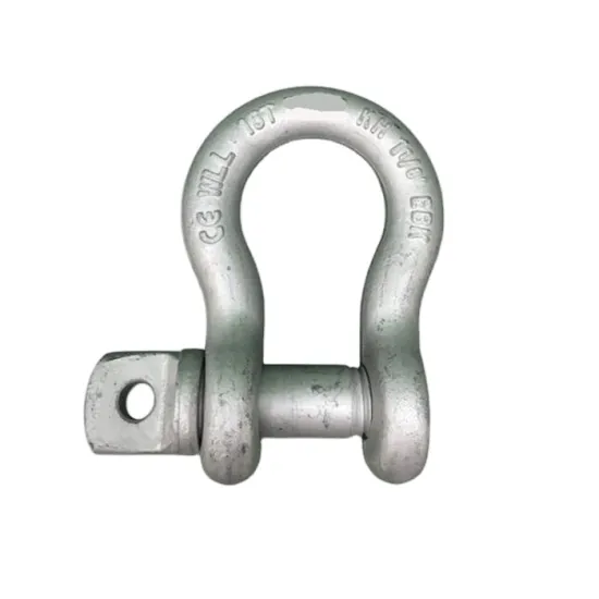 High-Quality Galvanized Spiral Pin Anchor Shackles in Custom Sizes