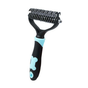 Double Sided Pet Grooming Brush - Removes Dog Hairs and Tangles