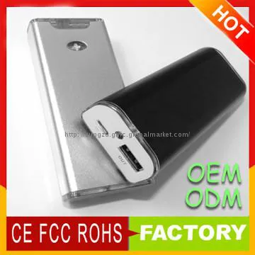 External power bank portable battery charger/5200mah mobile charger