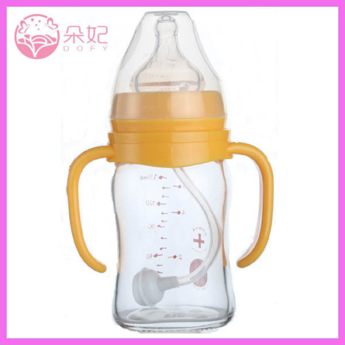 Baby Products Borosilicate Glass cute baby bottle