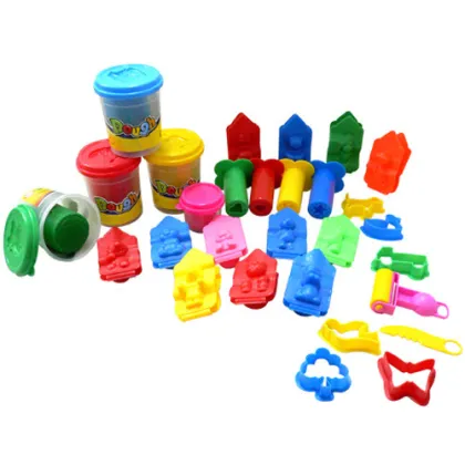 Automatic non-dry play dough play dough cutters plasticine packing machine