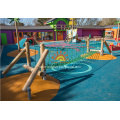 Wooden Balancing Net Bridge Playground Equipment