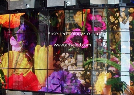 Glass LED display/ Transparent LED display P8/P10/P12/P16/P20