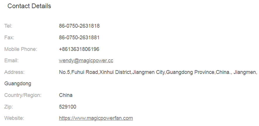 ceiling fan manufacture