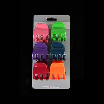 Hair Claw, Made of Plastic and Metal Spring, Customized Specifications and Designs are Accepted