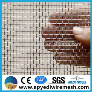 square screening galvanized stainless steel crimped wire mesh