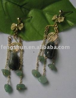 natural gem earring