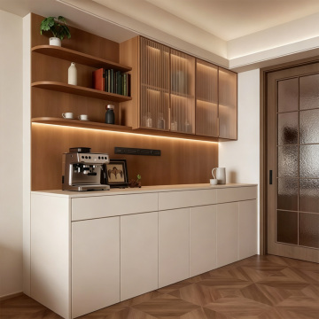 Japanese Natural Wood Custom Sideboard Storage Display