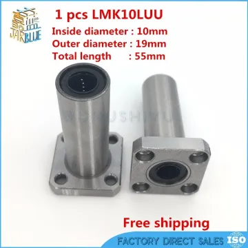 Hot sale 1pc LMK10LUU long type 10mm flange linear bearing CNC Linear Bush