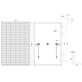 Em estoque 182mm 405W 410W Mono Solar Painel