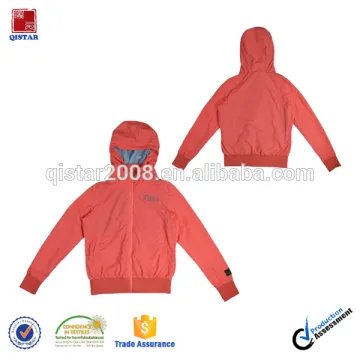 Fashion Spring Waterproof Jacket With Single Jersey Lining For Women