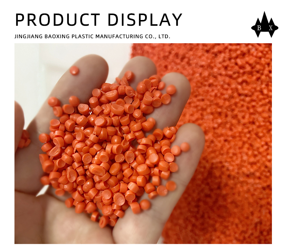 Flame-Retardant Orange PVC Plastic Pellets for Cables x