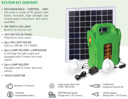 Portable Rechargeable Emergency Solar Energy Generators from China