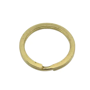 Copper Keyring Metal Split Rings Round Edge Style - Hot Sale